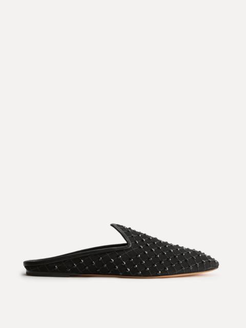 LE MONDE BÉRYL Venetian Mule / Black Mesh Crystals