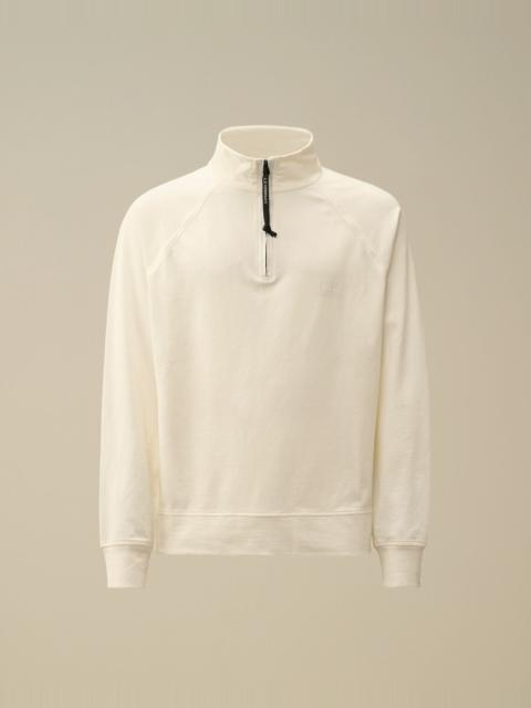 C.P. Company Light Fleece Half Zip Logo Sweatshirt