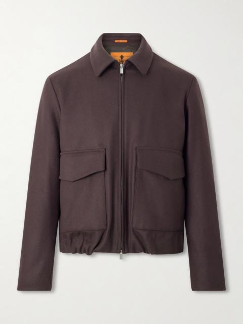 BARENA Wool-Blend Felt Blouson Jacket