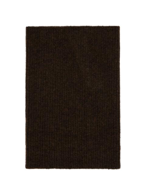 Rick Owens Brown Concordians Tube Scarf