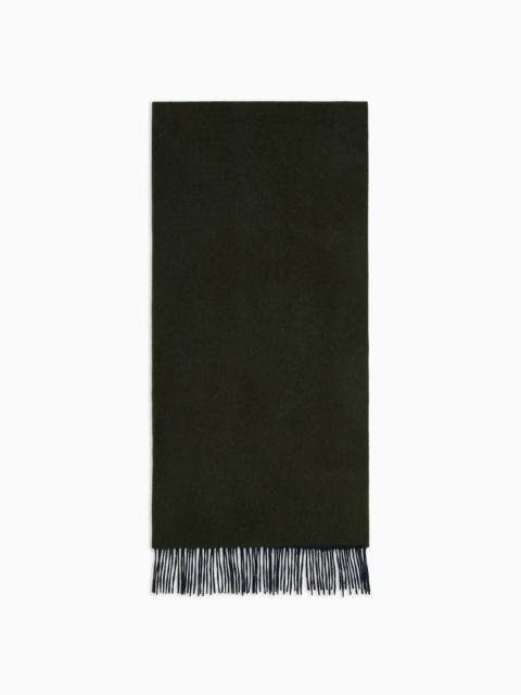 GIORGIO ARMANI Cashmere scarf with embroidered logo