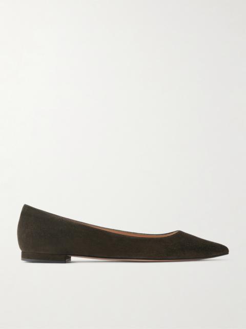 Gianvito Rossi Suede Ballet Flats