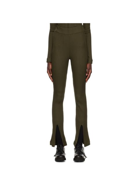 Khaki Vented Trousers