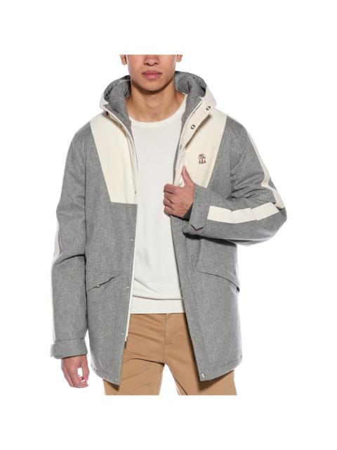 Brunello Cucinelli Hooded Jacket "Light Grey" BRUN2318
