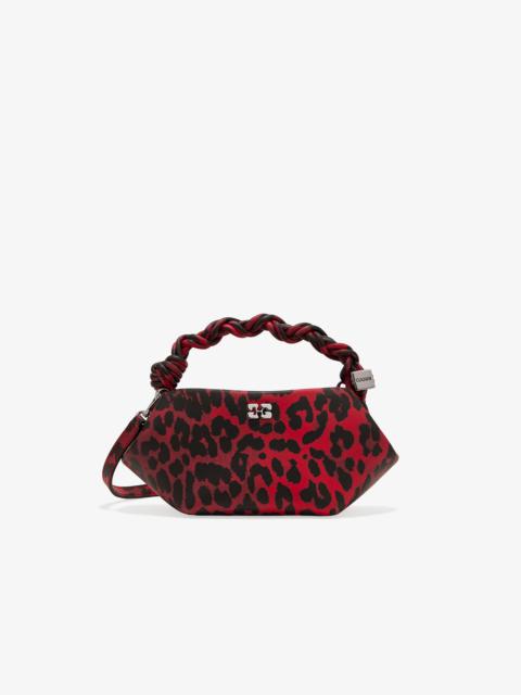 GANNI RED LEOPARD MINI GANNI BOU BAG
