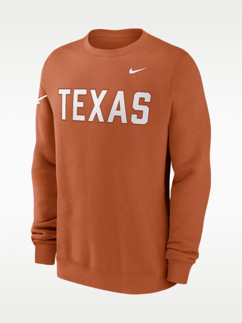 Nike Texas Sideline Club Men's Nike College Pullover Crew