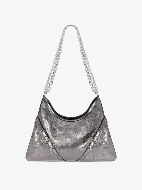 Givenchy MEDIUM VOYOU CHAIN BAG IN LAMINATED LEATHER