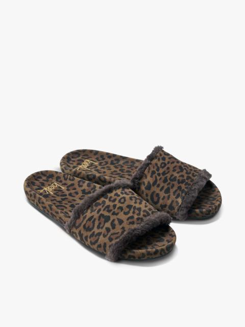 beek Gallito Shearling Suede Slide Sandal