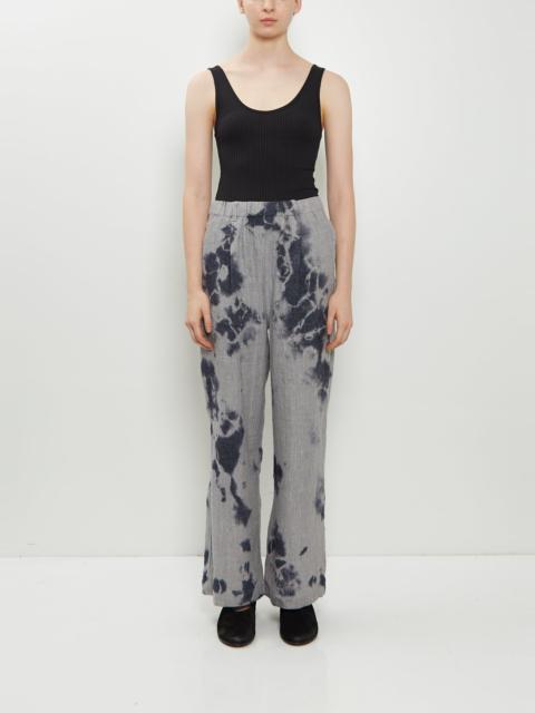 SUZUSAN Linen Wool Drawstring Wide Pants
