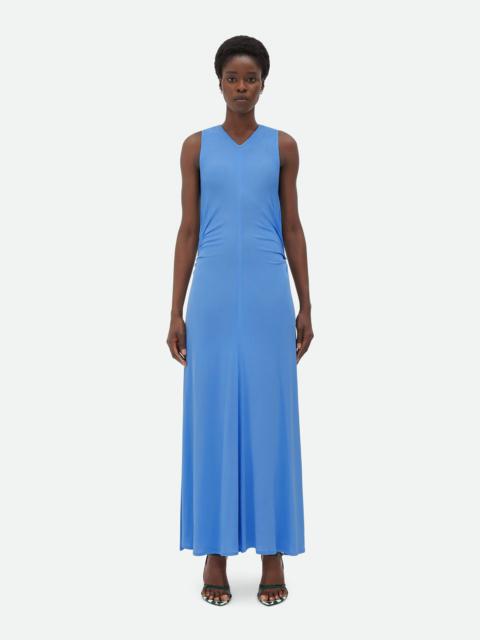 Viscose Jersey Long Dress With Knot Ring