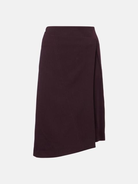Victoria Beckham Wrap midi skirt