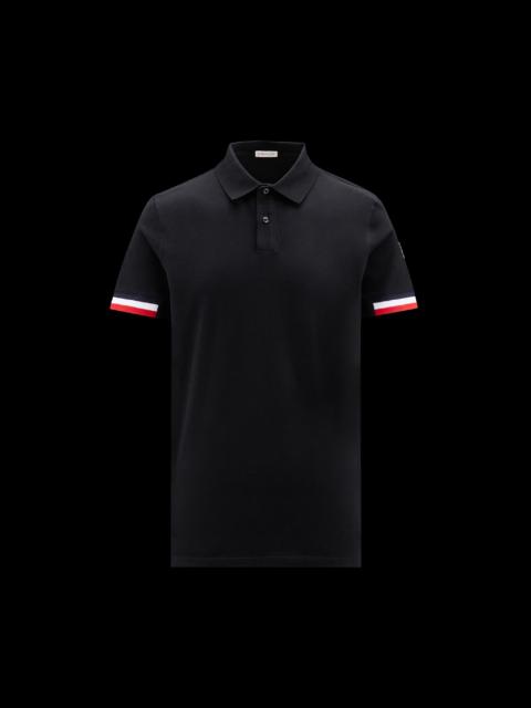 Moncler Tricolor Accent Polo Shirt