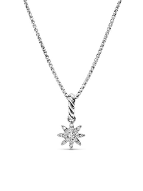 DAVID YURMAN Women's Petite Starburst Pendant in Sterling Silver with Full Pavé Diamonds, 10MM - Diamond