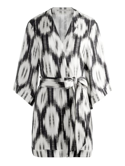 Alice + Olivia DOMINO KIMONO WITH TIE BELT