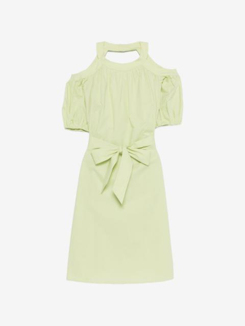VIVETTA tie-waist cold-shoulder midi dress