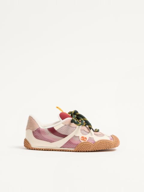 Valentino AMPHIBIA SNEAKER IN RUBBERIZED CALFSKIN AND CALFSKIN