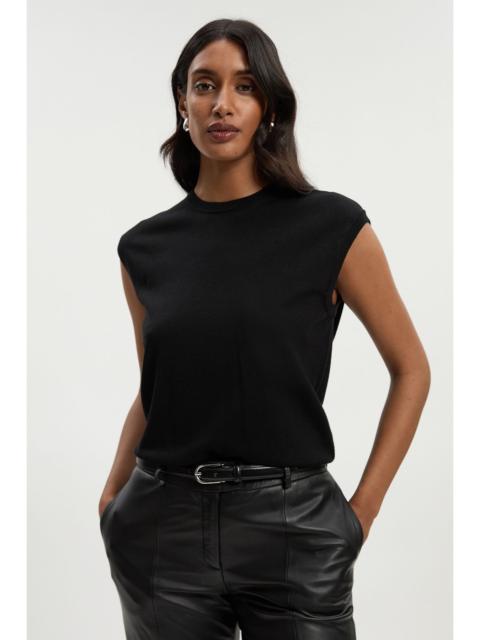 KAREN MILLEN Viscose Blend Knit Top