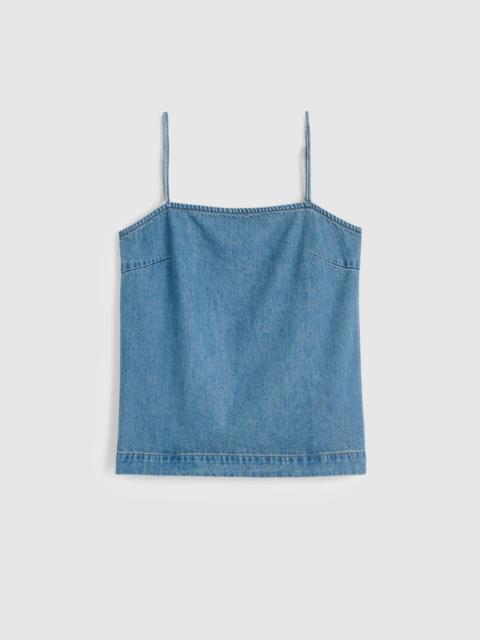 Madewell Airy Denim Squareneck Shell Top