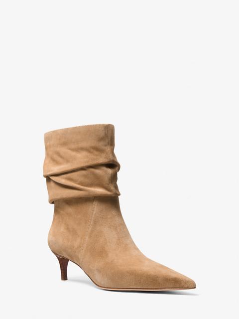 MICHAEL KORS Dawn Suede Ankle Boot
