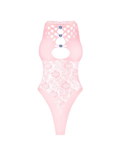 POSTER GIRL LULU BODYSUIT IN ROSE QUARTZ