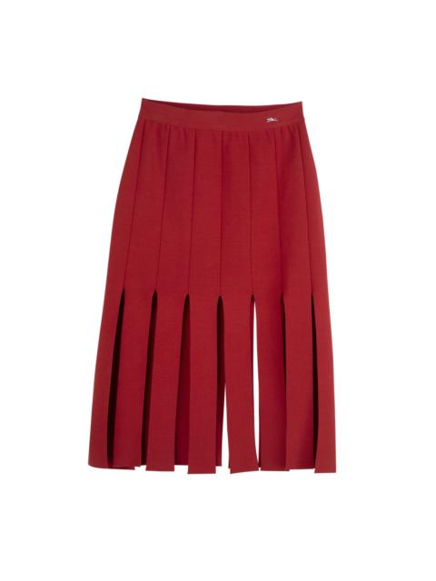 Longchamp Midi skirt Coral - Knit