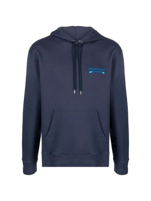 Oars logo-embroidered hoodie