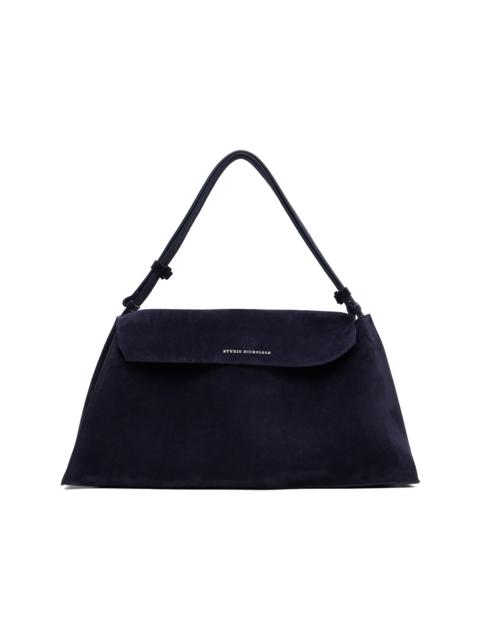 Studio Nicholson Navy Shiboru Suede Bag