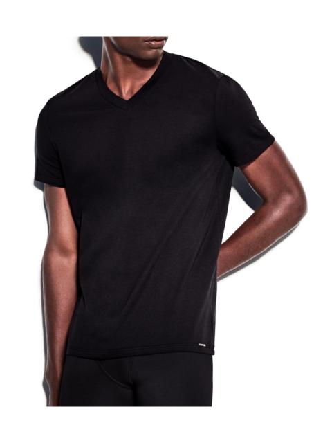 TOM FORD COTTON V-NECK T-SHIRT