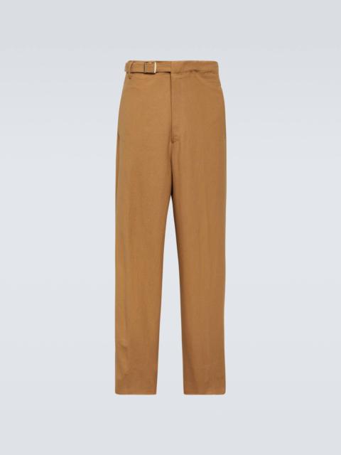 Oasi Lino linen straight pants