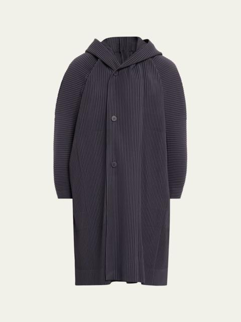 ISSEY MIYAKE Hooded Plisse Coat