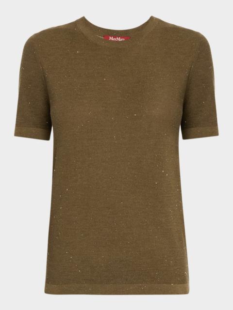 WEEKEND Max Mara Sequin Silk-Wool Knit Sweater