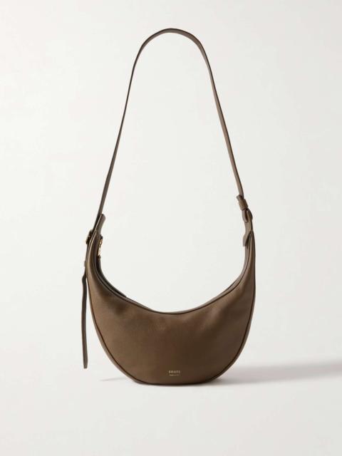 KHAITE Augustina small textured-leather shoulder bag Green