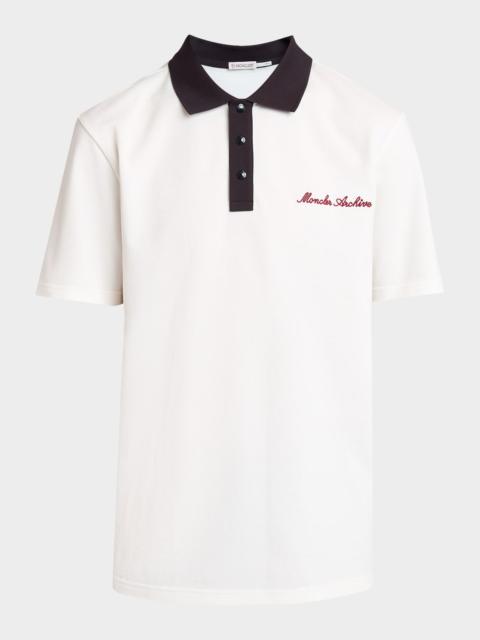 Moncler Men's Moncler Archive Cotton Polo Shirt