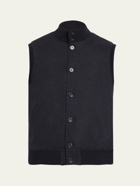 Loro Piana Men's Cashmere Button-Up Vest