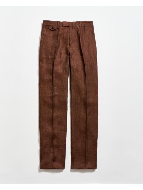 Billy Reid Linen Flat Front Trouser