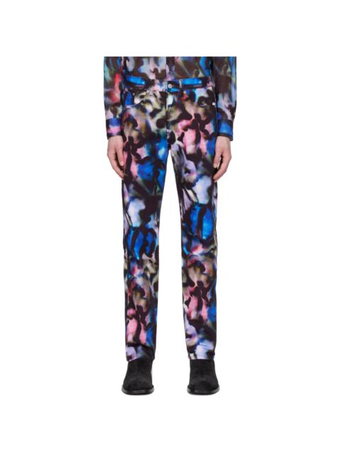 Multicolor Print Jeans