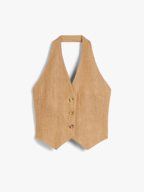 Max Mara SAURO Linen Batavia waistcoat