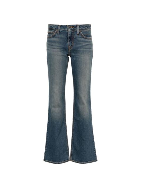 low-rise bootcut jeans