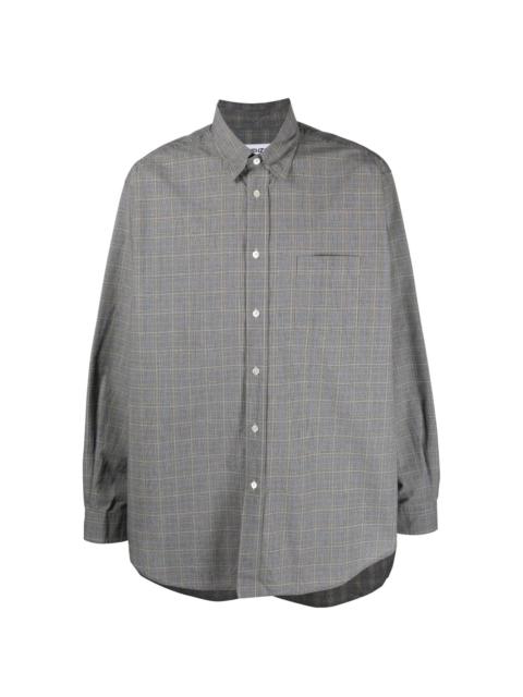 KENZO check-print long-sleeve shirt