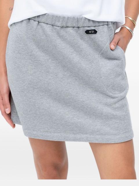 N°21 elasticated-waistband pocket mini skirt