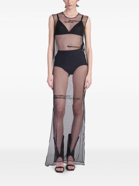 Ann Demeulemeester transparent dress