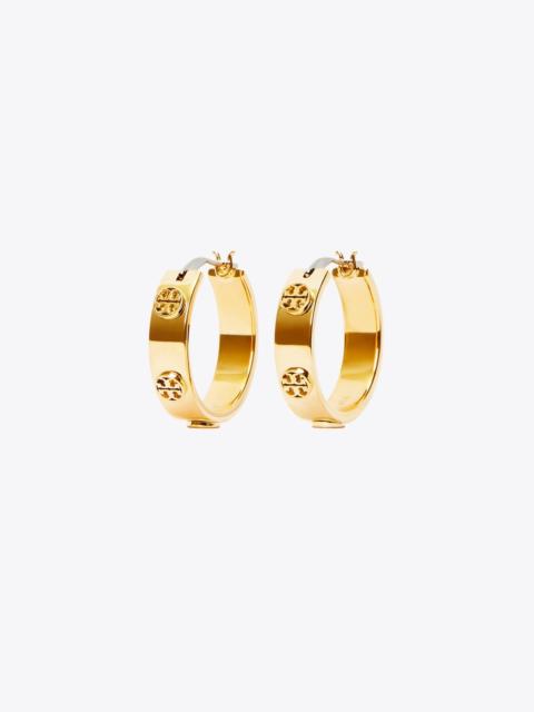 TORY BURCH Small Icon Hoop Earrings