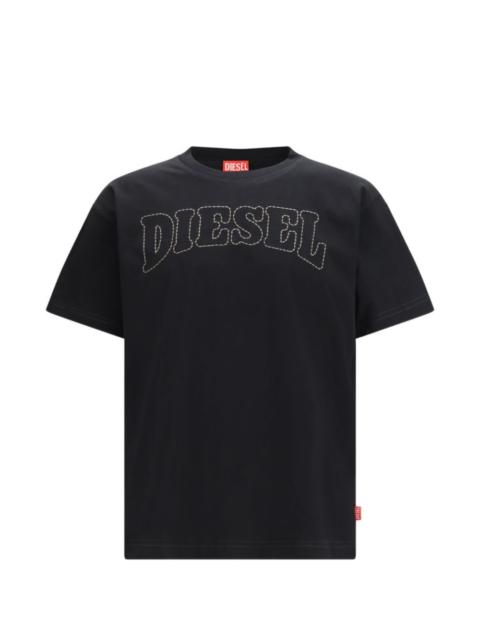 Diesel logo-embroidered T-shirt