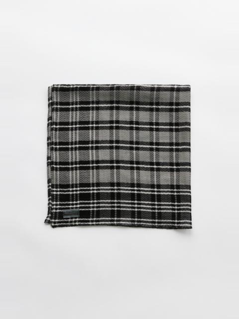 Our Legacy Marstrand Scarf Black/Grey Herringbone Check