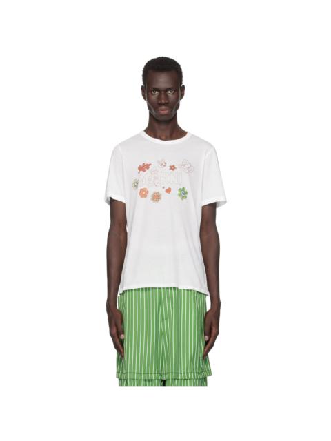 Marni White Printed T-shirt