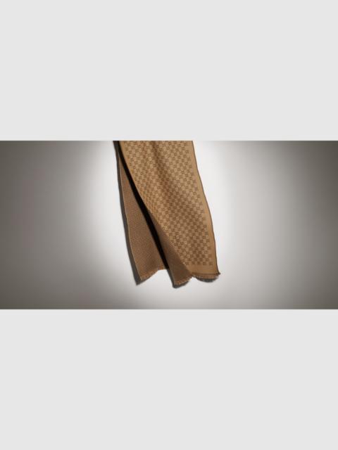 GUCCI Reversible wool scarf