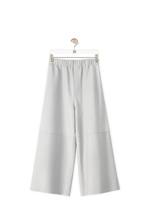 Loewe Cropped elasticated trousers in nappa