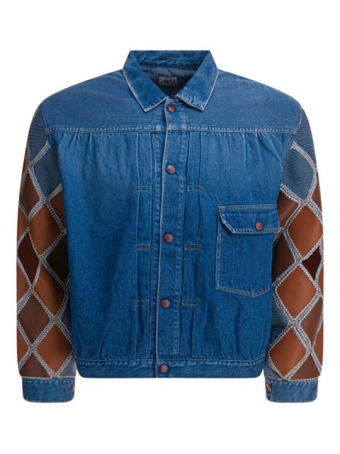 panelled denim jacket