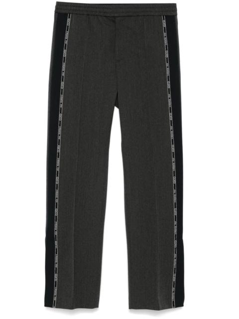 GUCCI logo-trim trousers