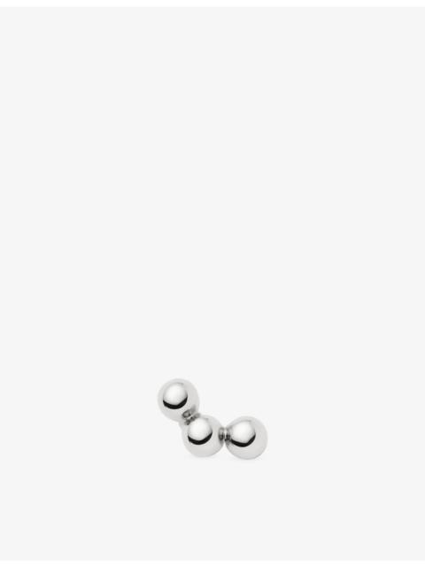 MISSOMA Fine Trio 9ct White Gold Stud Earring